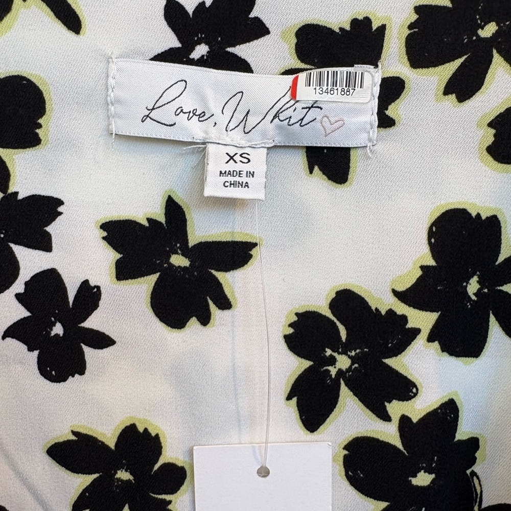Love, Whit by Whitney Port for RTR Floral Wrap Midi Dress Size XS - Picture 4 of 6